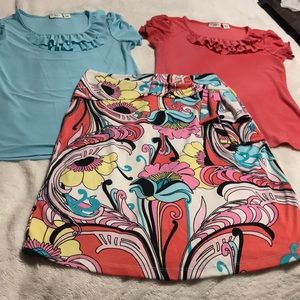 Girls Tops and Skirt Set. EUC!